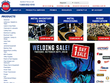 Tablet Screenshot of bmgmetals.com